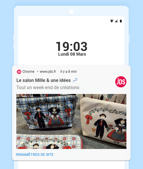 Exemple de notification web